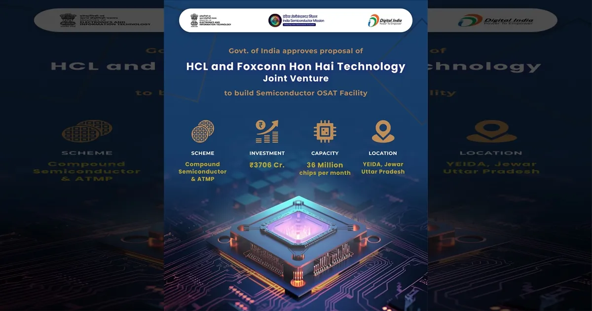 India Greenlights Foxconn-HCL Chip Plant, Bolstering Semiconductor Ambitions