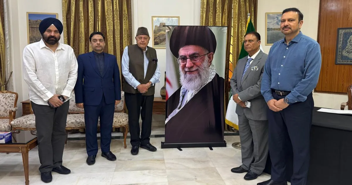 J&K Political Leaders Visit Iranian Embassy in Delhi to Offer Condolences for Khamenei