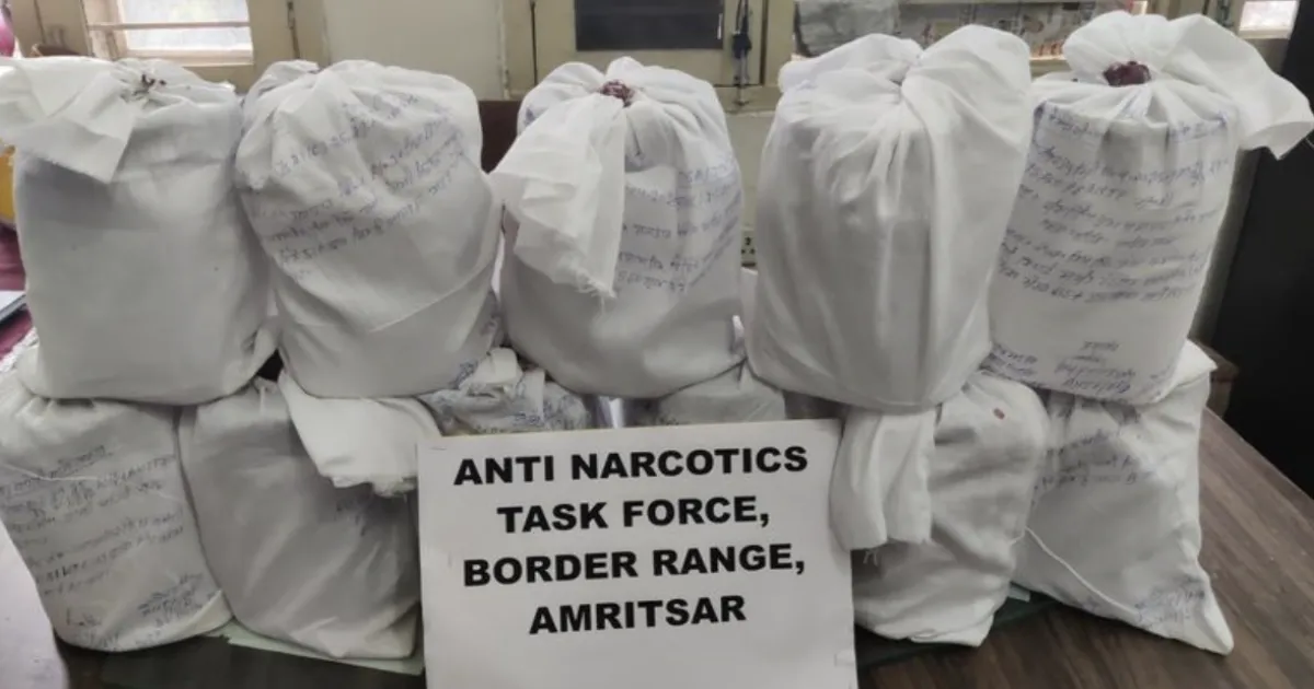 Huge Drug Bust! Punjab Police Seize 18kg of Heroin; Nab Pak-Linked Smuggler