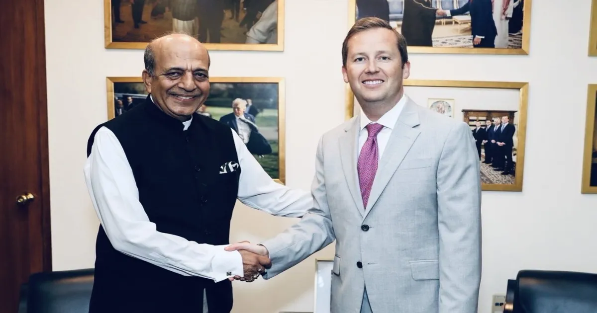 Indian High Commissioner Dinesh Trivedi Holds Meeting With US Envoy Sergio Gor