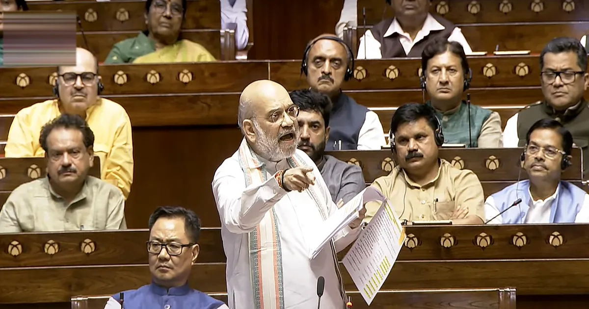Amit Shah’s Explosive Rajya Sabha Speech: Vows to Reclaim PoK, Slams Congress for ‘Hindu Terror’ Label!