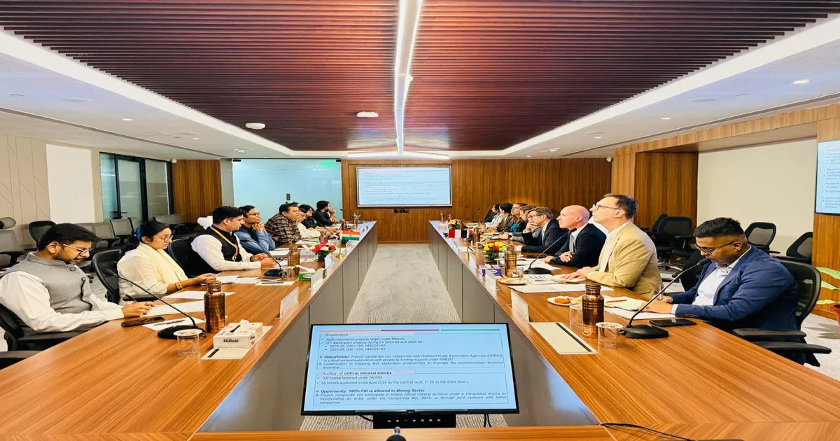 India, France Hold Inaugural Joint Working Group Meeting On Critical Minerals