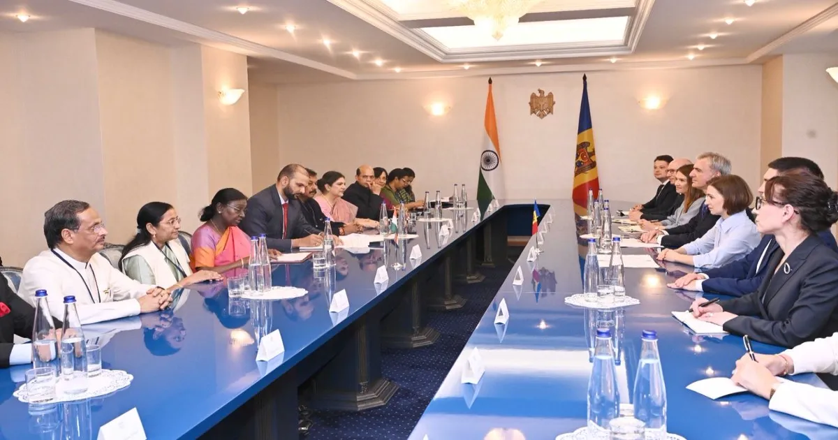 President Murmu Holds Talks With Moldova President Sandu On Bilateral Cooperation
