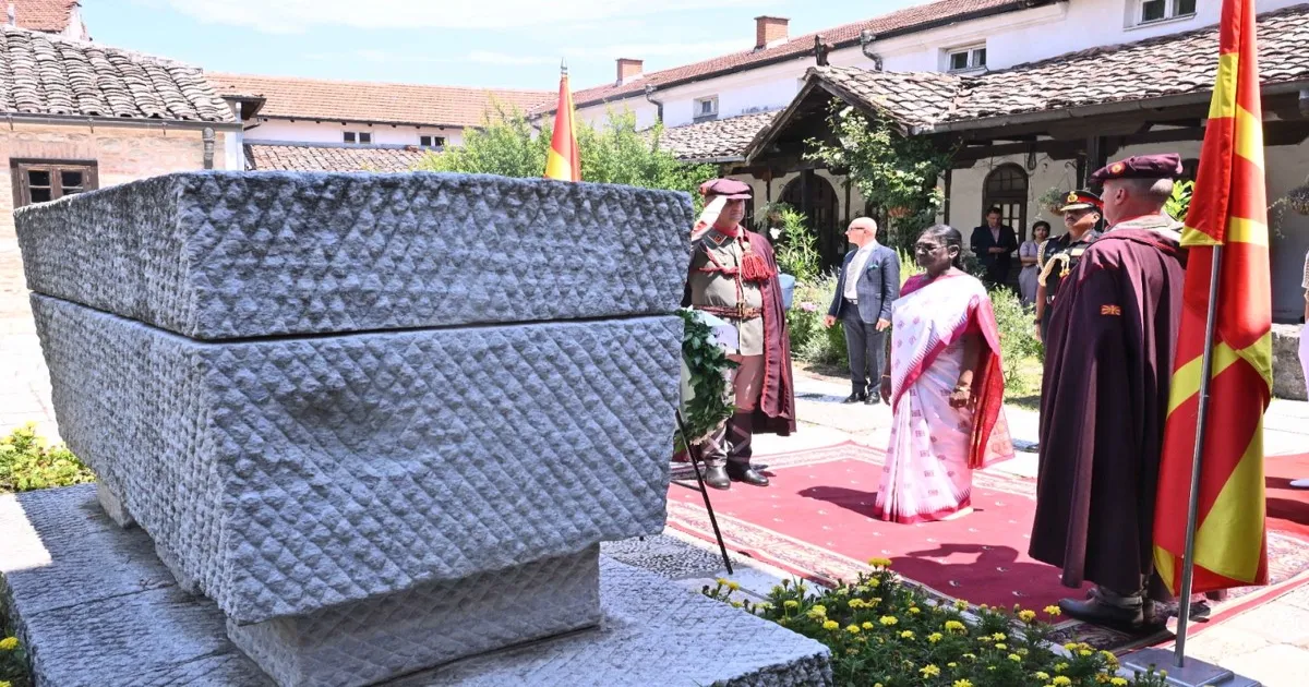 President Murmu Honours Goce Delchev During North Macedonia Visit