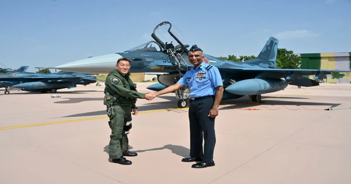 Rajnath Singh Hails Japanese Fighter Jet’s Maiden India Visit As Defence Milestone
