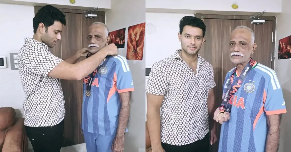 India’s Shivam Dube Celebrates T20 World Cup Victory With Emotional Gesture for Father