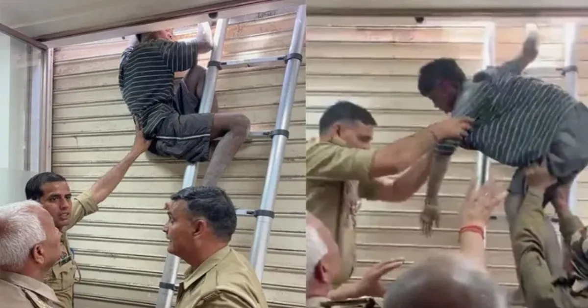 Thief Trapped Mid-Break-In At Ghaziabad Clinic, Rescued By Fire Officials