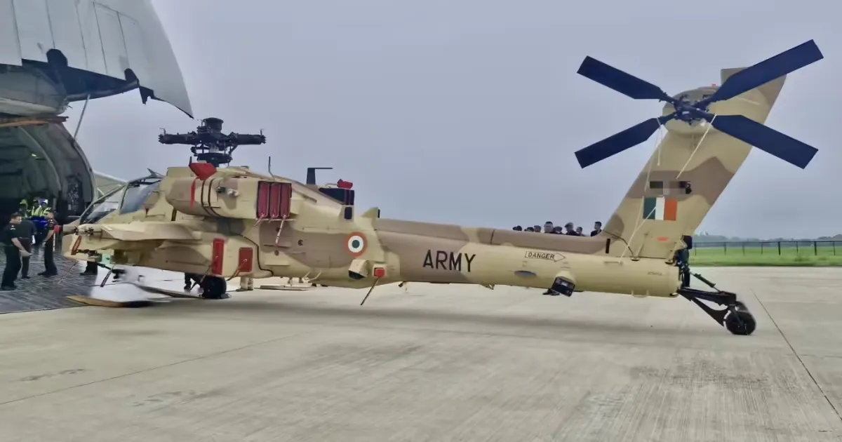 Indian Army Receives Final Apache Helicopters – Full Fleet Now Complete
