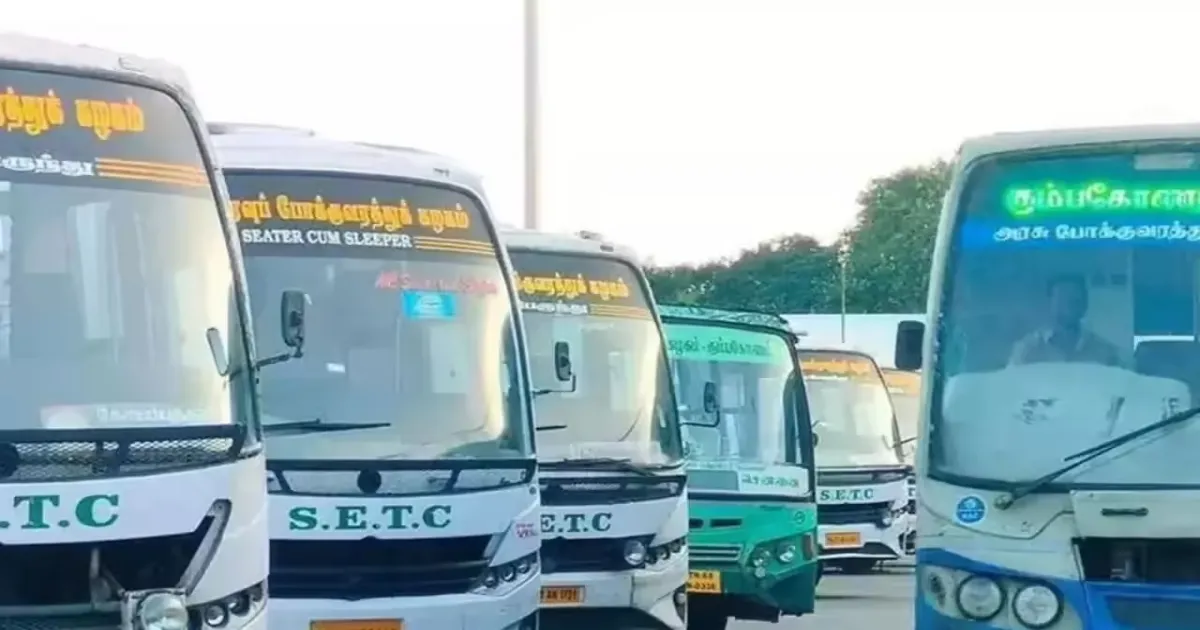 Tamil Nadu Deploys 900 Special Buses from Chennai for Christmas Homecoming