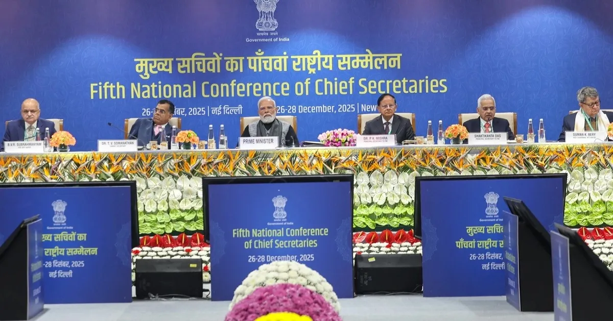 PM Modi Leads Chief Secretaries Meet on India's Development Roadmap