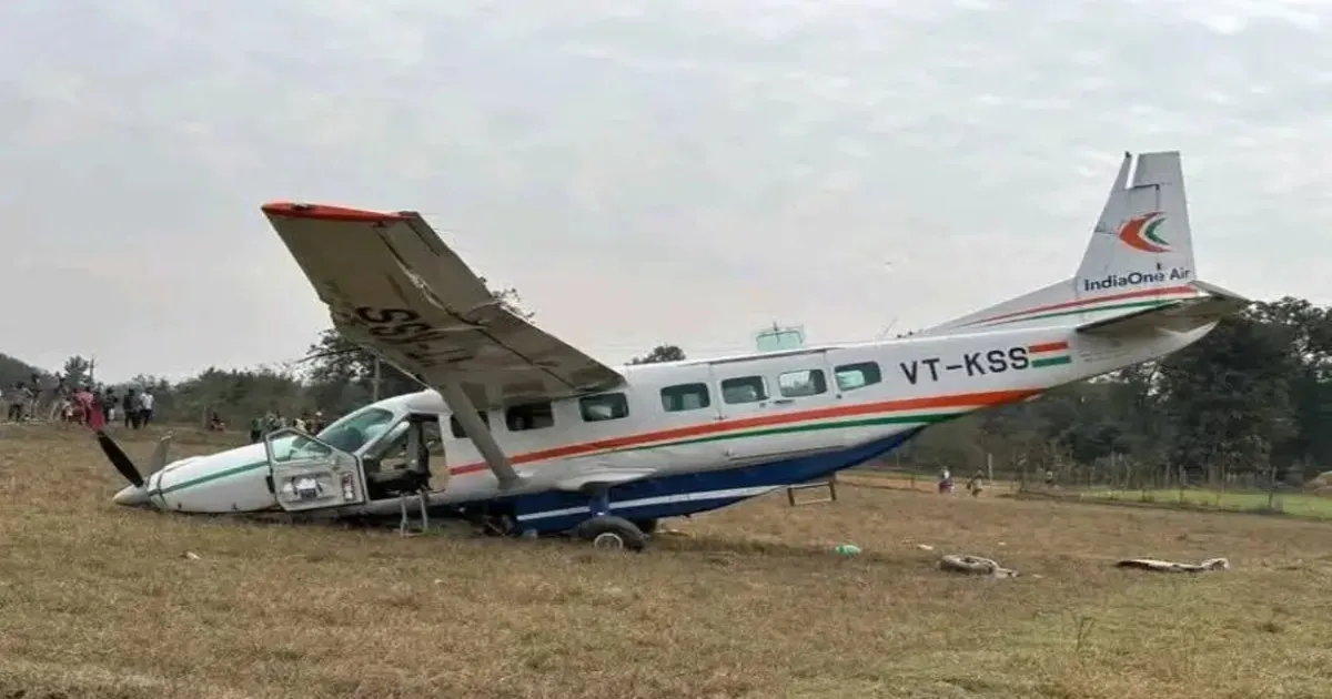 Charter Plane Crashes Near Rourkela Airstrip, Miraculously All Passengers Safe