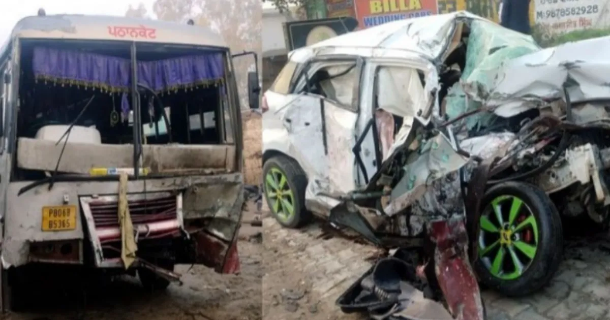 4 From Himachal Family Killed in Fog-Related Car-Bus Crash in Hoshiarpur