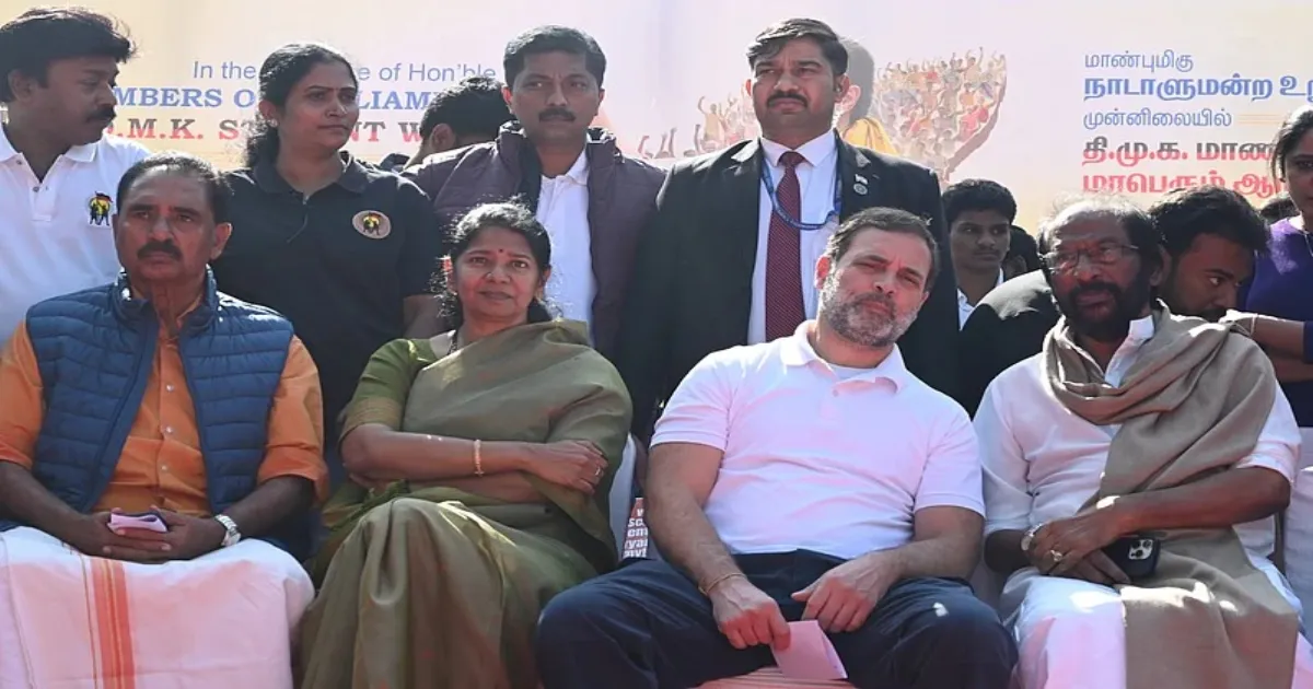 Kanimozhi-Rahul Gandhi Meet in Delhi as DMK-Congress Seat Talks Heat Up for TN Polls
