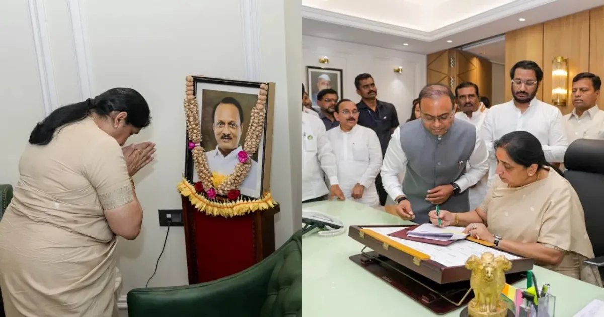 Sunetra Pawar Assumes Maharashtra Deputy CM Role, Pledges to Uphold Ajit Pawar’s Legacy