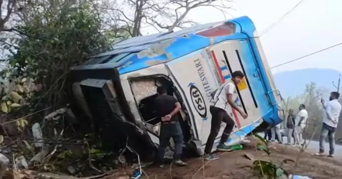 Tourist Bus Accident On Odisha’s NH 57 Leaves Five Dead, 15 Injured