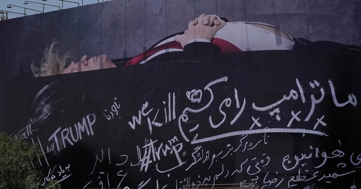 Iran Billboard Depicting Trump In Coffin Draws Global Attention