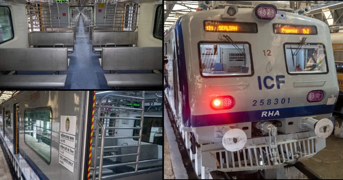 Eastern Railway Rolls Out First AC Suburban Train in Kolkata