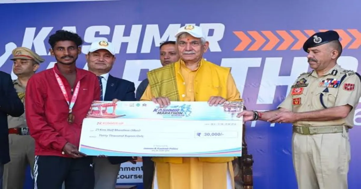 J&K LG Manoj Sinha Says ‘Run for Unity’ Reflects Collective Resolve and Faith
