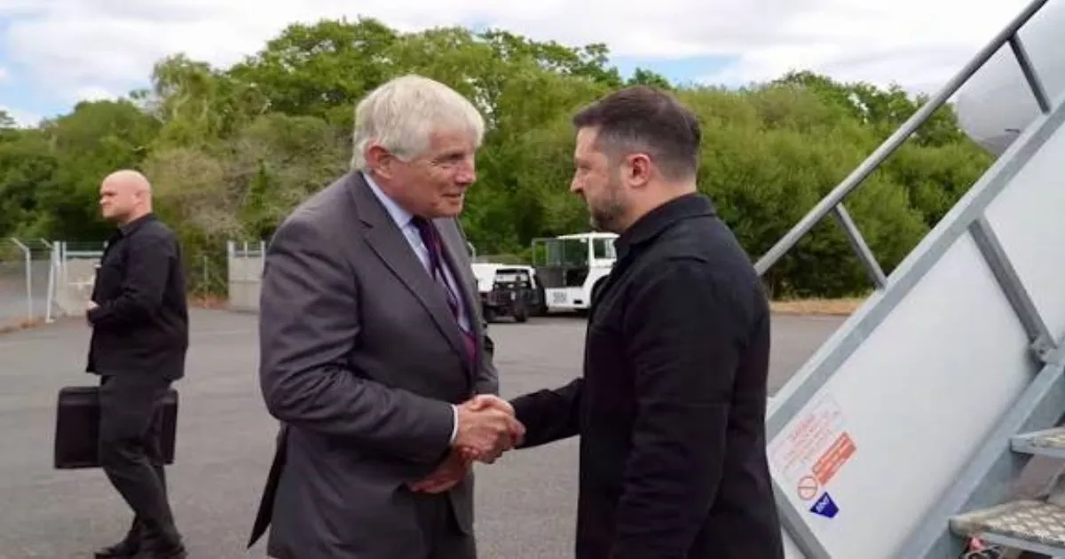 Zelensky Arrives In UK To Hold Talks With Prime Minister Andy Burnham