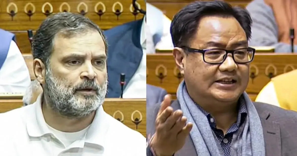 Rijiju’s 1971 Letter Jab Counters Rahul Gandhi’s “Political Will” Charge