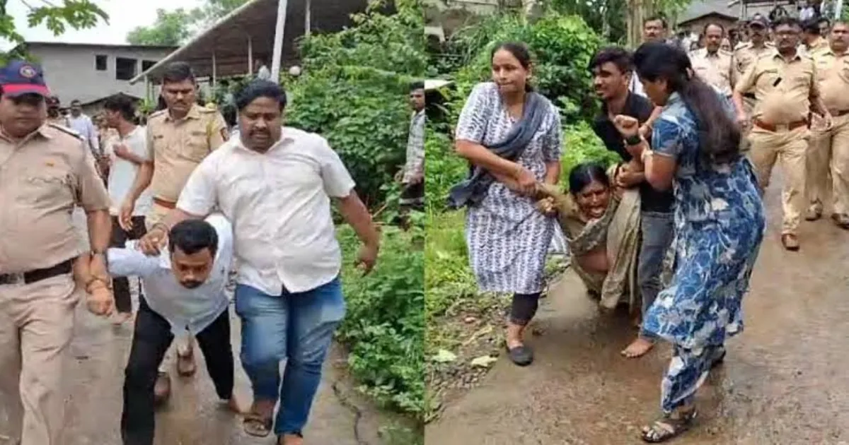 Villagers Restrain Officers After Sarpanch’s Suicide Attempt in Navi Mumbai