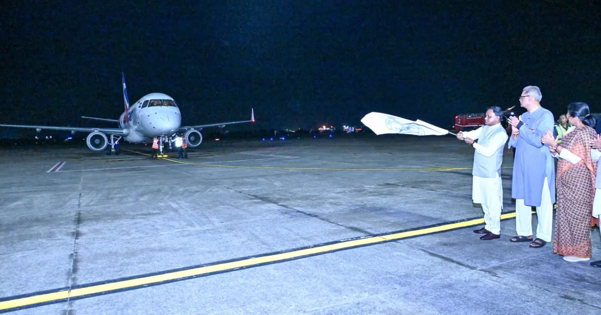 New Odisha Flight Connects Bhubaneswar to Jharsuguda, Boosting Economic Growth