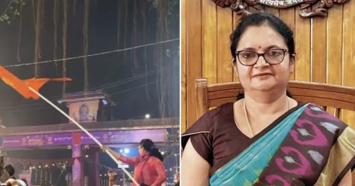 Congress Demands Action Against Udupi DC for Waving Saffron Flag