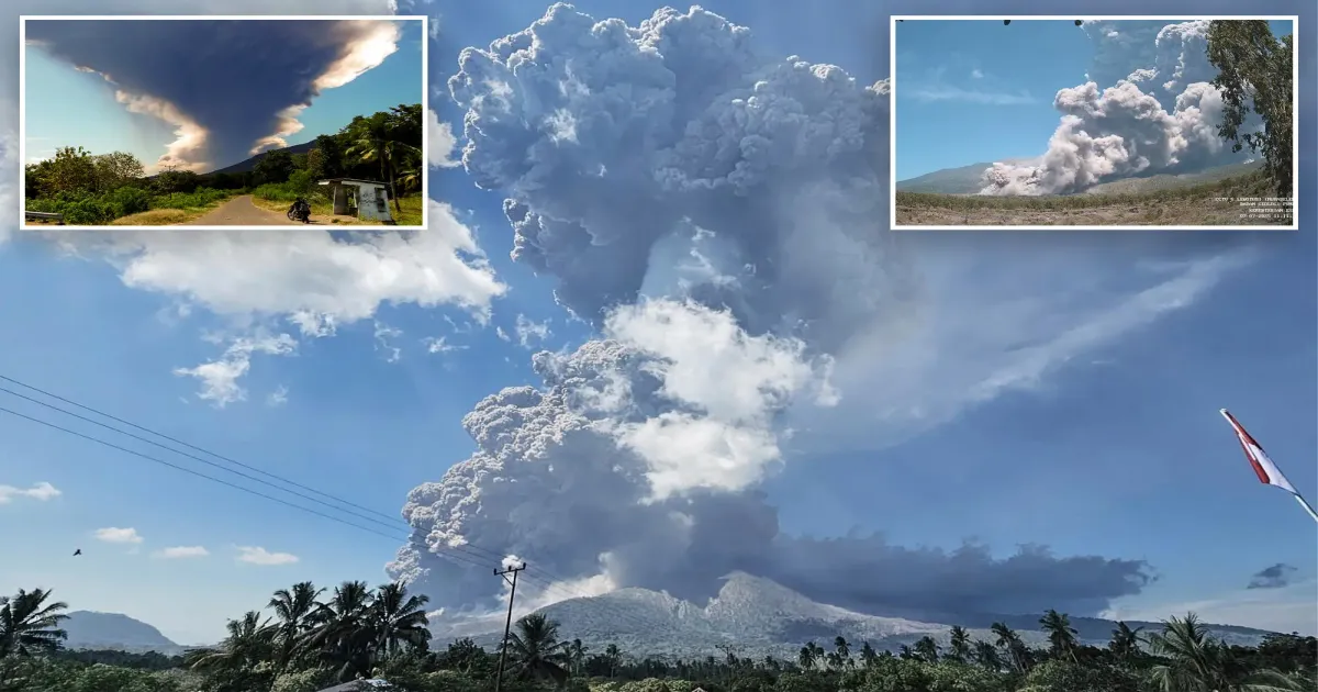 Indonesia’s Mount Lewotobi Laki Laki Erupts Twice, Disrupting Flights and Blanketing Villages in Ash