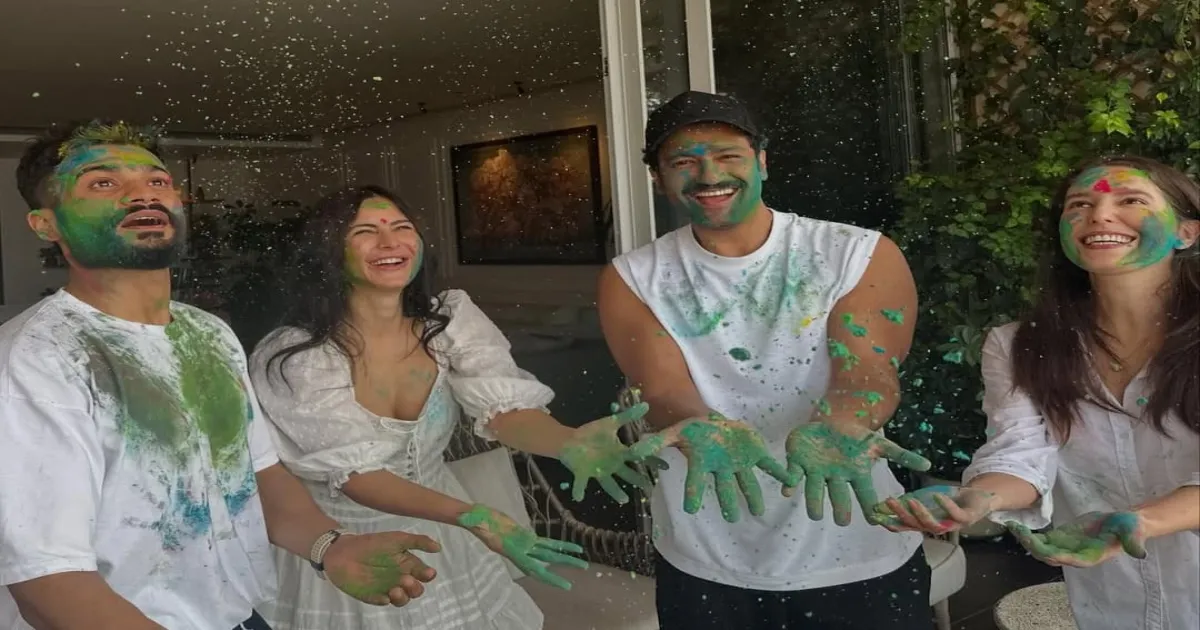 Katrina Kaif and Vicky Kaushal Spread Holi Cheer with Family Snaps