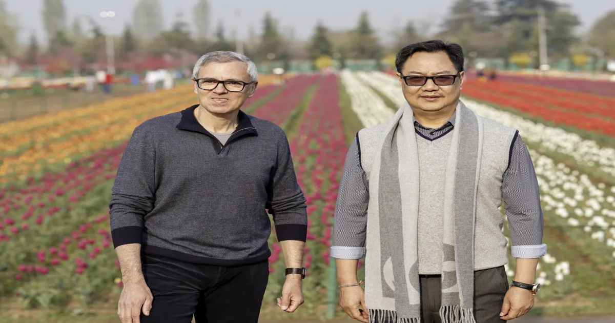 A Truly Special Morning! Kiran Rijiju and Omar Abdullah Take a Stroll