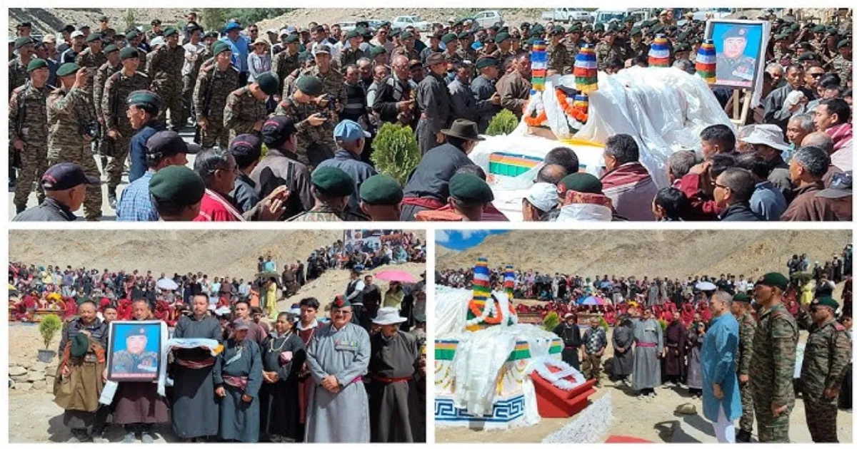 Ladakh Bids Tearful Farewell to Ashok Chakra Hero