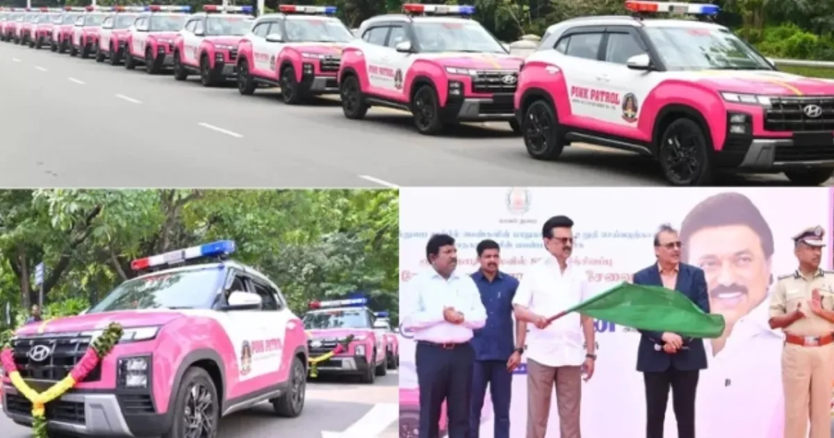 CM Stalin Unveils 80 Pink Patrol Vehicles to Boost Women’s Safety Across Tamil Nadu
