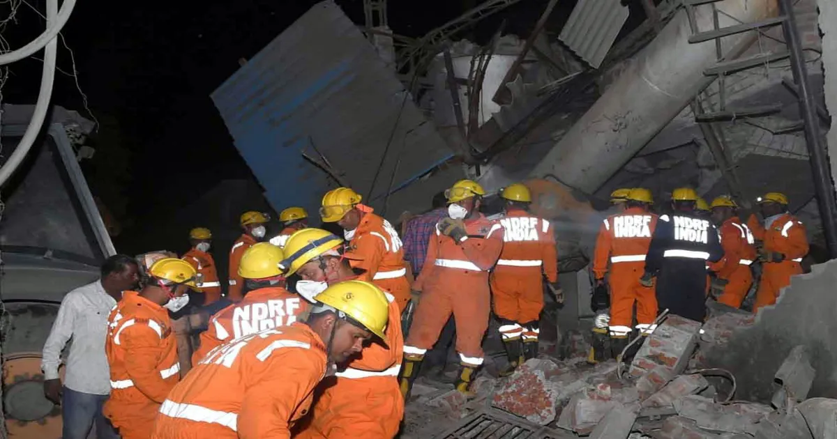 Multi-Storey Textile Factory Collapses in Ludhiana, Six Workers Trapped