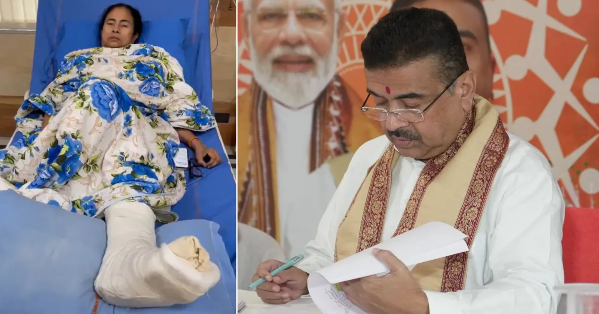 BJP Brings Up Mamata Banerjee’s 2021 Leg Injury During Nandigram Bypoll Campaign