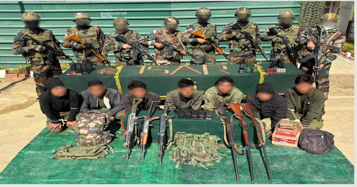 Major Crackdown in Manipur! 14 Militants Nabbed, Arms and Cash Seized