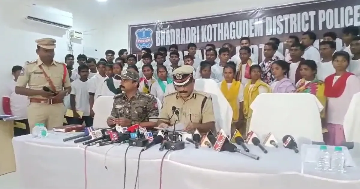 60 Maoists Surrender in Telangana’s Bhadradri Kothagudem