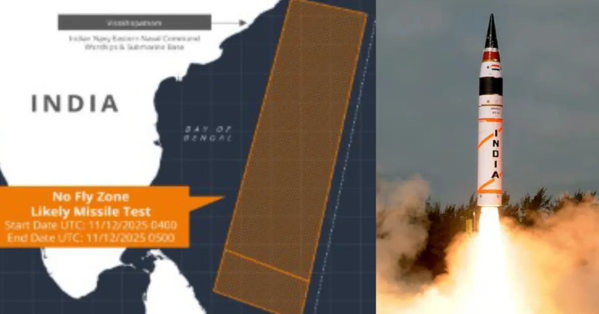 India Enhances Maritime Defence With Expanded Missile Test Zone Off Coast