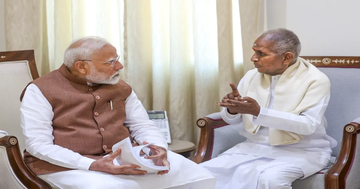 PM Modi Meets Ilaiyaraaja, calls him a ‘Trailblazer in Every Sense’