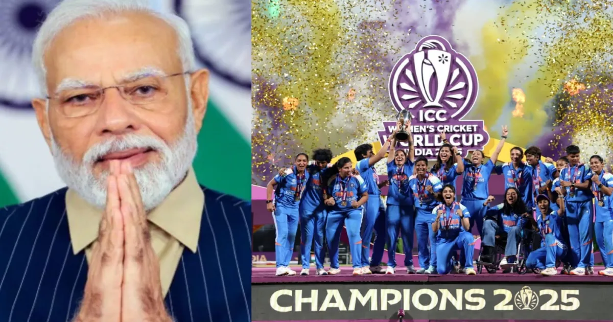 PM Modi Applauds ‘Exceptional Teamwork’ as India Lift Maiden Women’s World Cup
