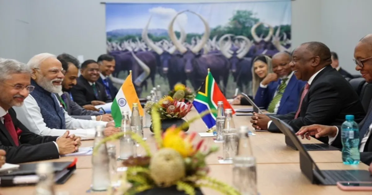 PM Modi Holds Bilateral Talks With South African President Ramaphosa at G20 Summit