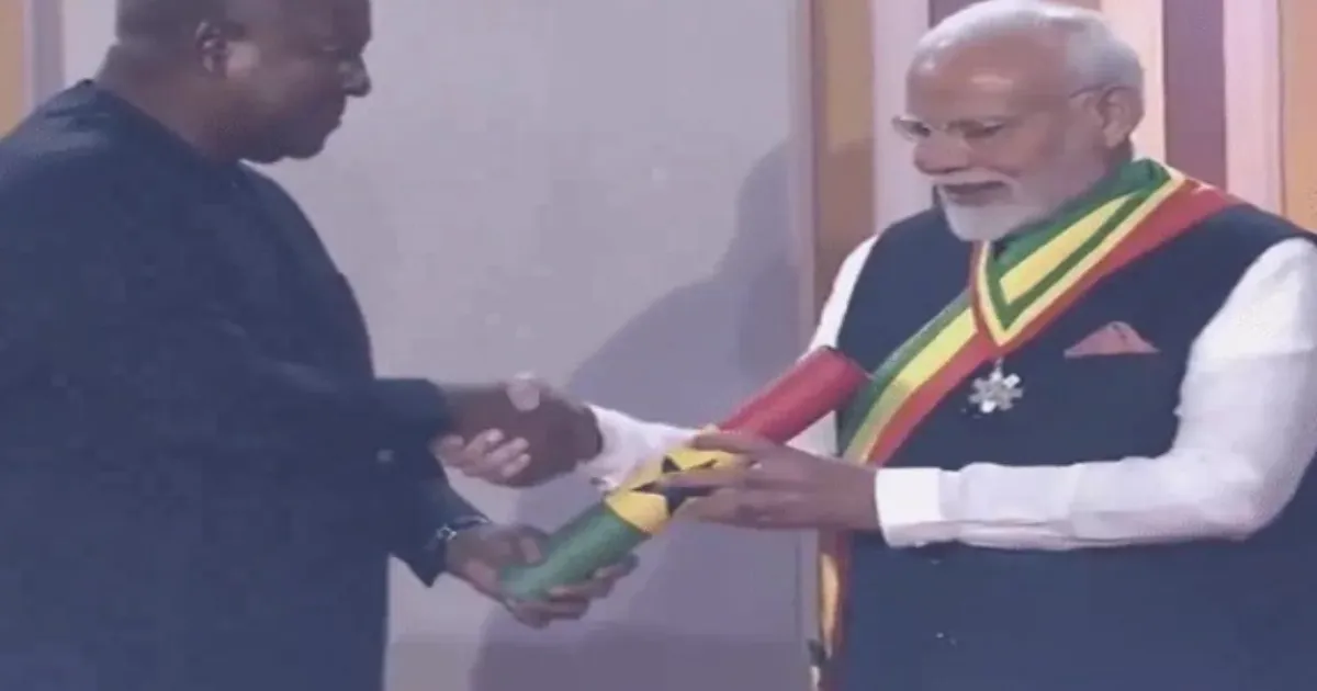 PM Modi Receives Ghana's Prestigious National Honor