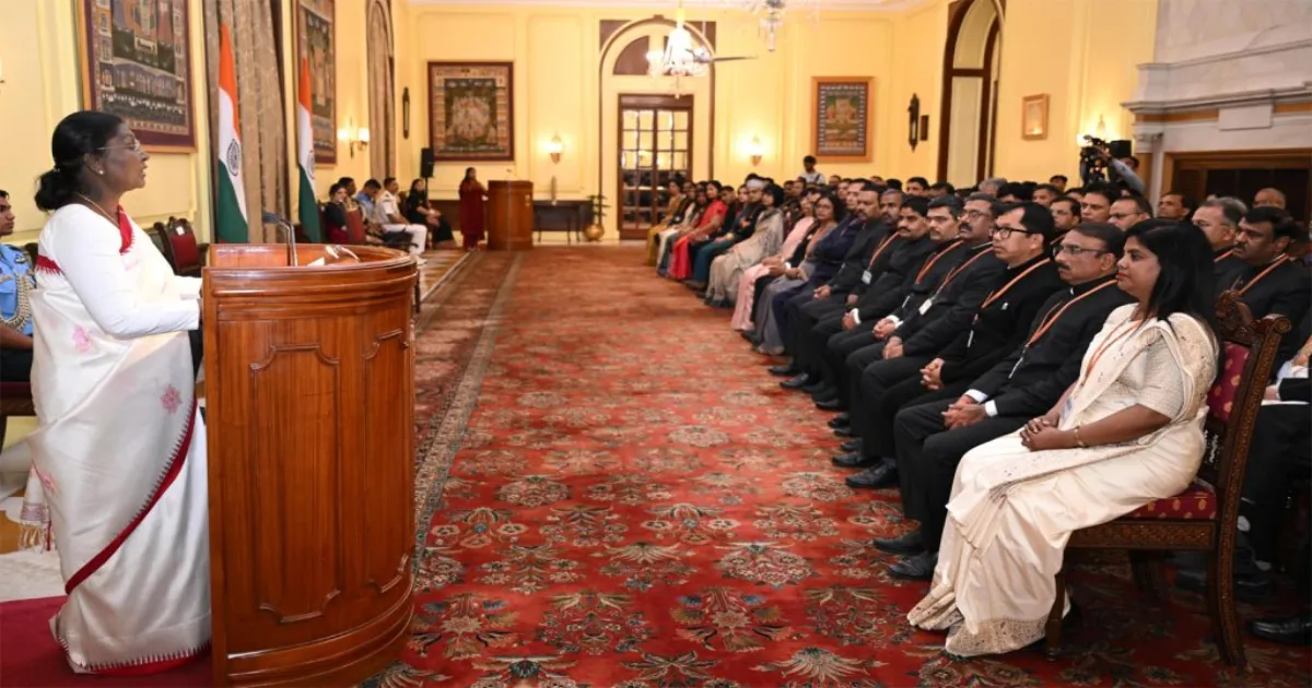 President Murmu Addresses IAS Inductees, Emphasises Inclusive Development And Sustainable Governance