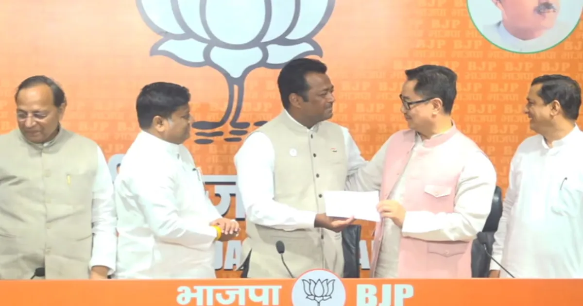 Olympic Medalist Leander Paes Becomes BJP Member, Plans Focus On Youth And Sports
