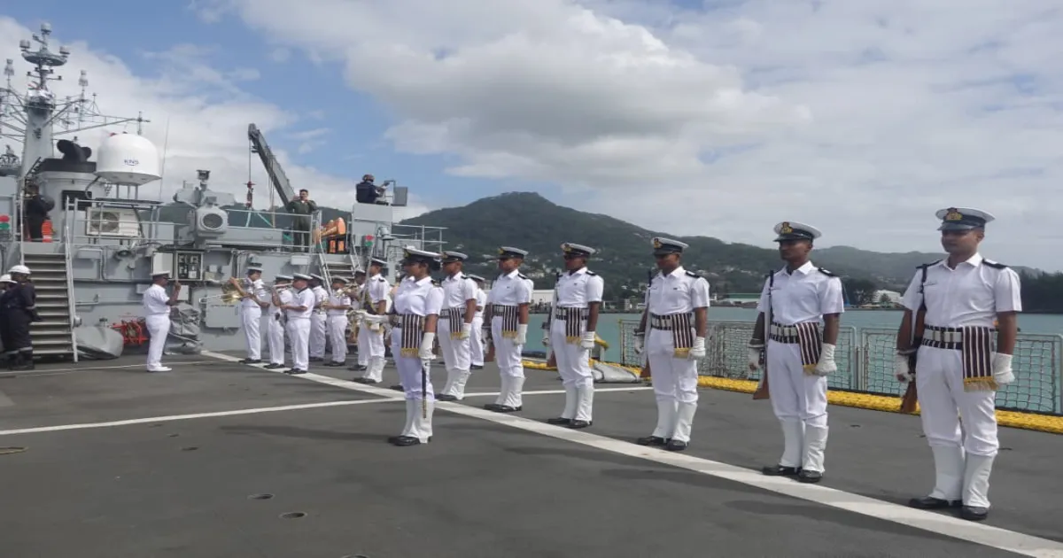 Indian Navy Squadron Docks in Seychelles for Training & Cultural Mission