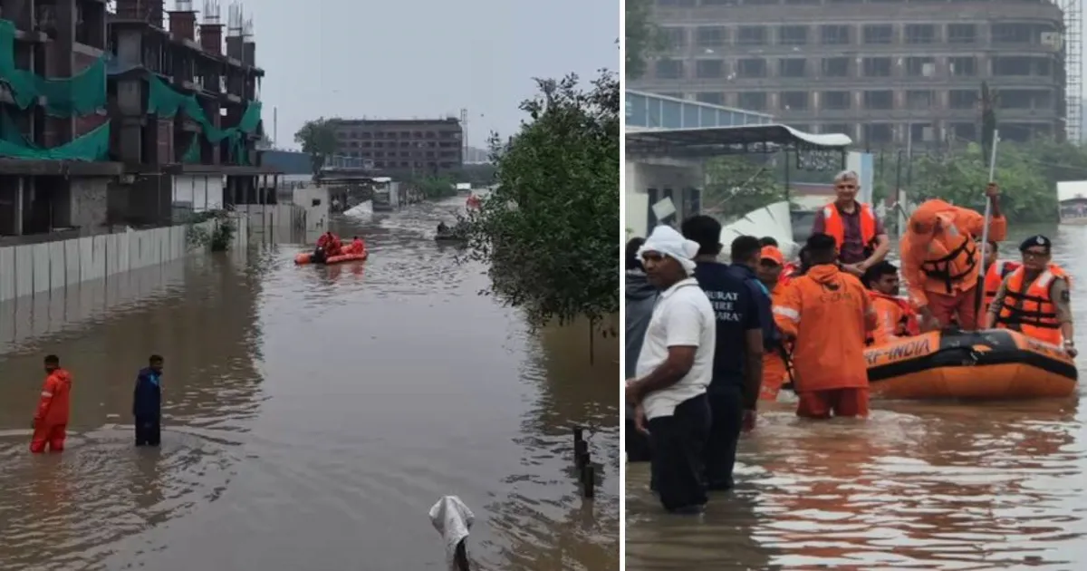 72-Hour Recovery Drive Begins In Surat, Over 9,100 Flood-Hit Families Surveyed