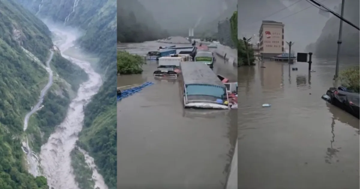 Monsoon Floods Devastate Nepal-China Border, Miteri Bridge Collapses
