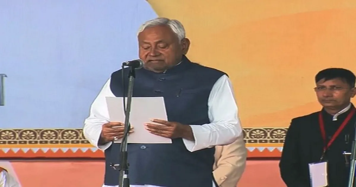 Nitish Kumar Takes Oath as Bihar CM for 10th Term, Poised to Become India’s Longest-Serving CM