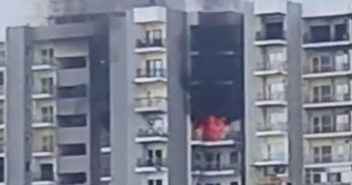 Teen Girl Rescued from Massive Fire at Noida Society Flat