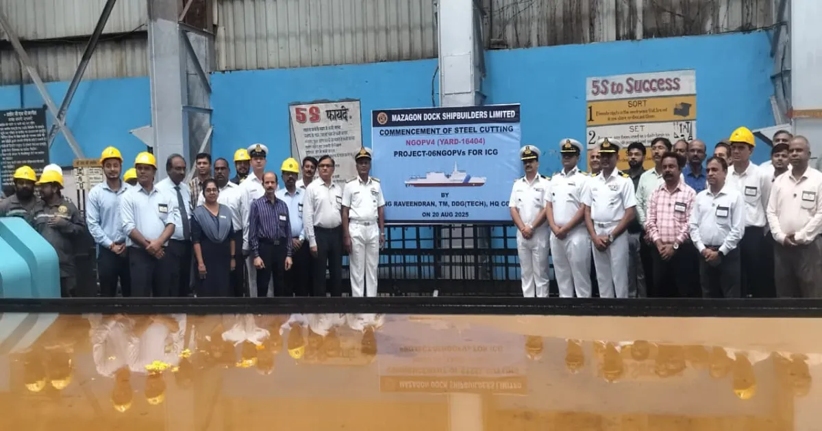 India Strengthens Maritime Defense with NGOPV Construction in Mumbai