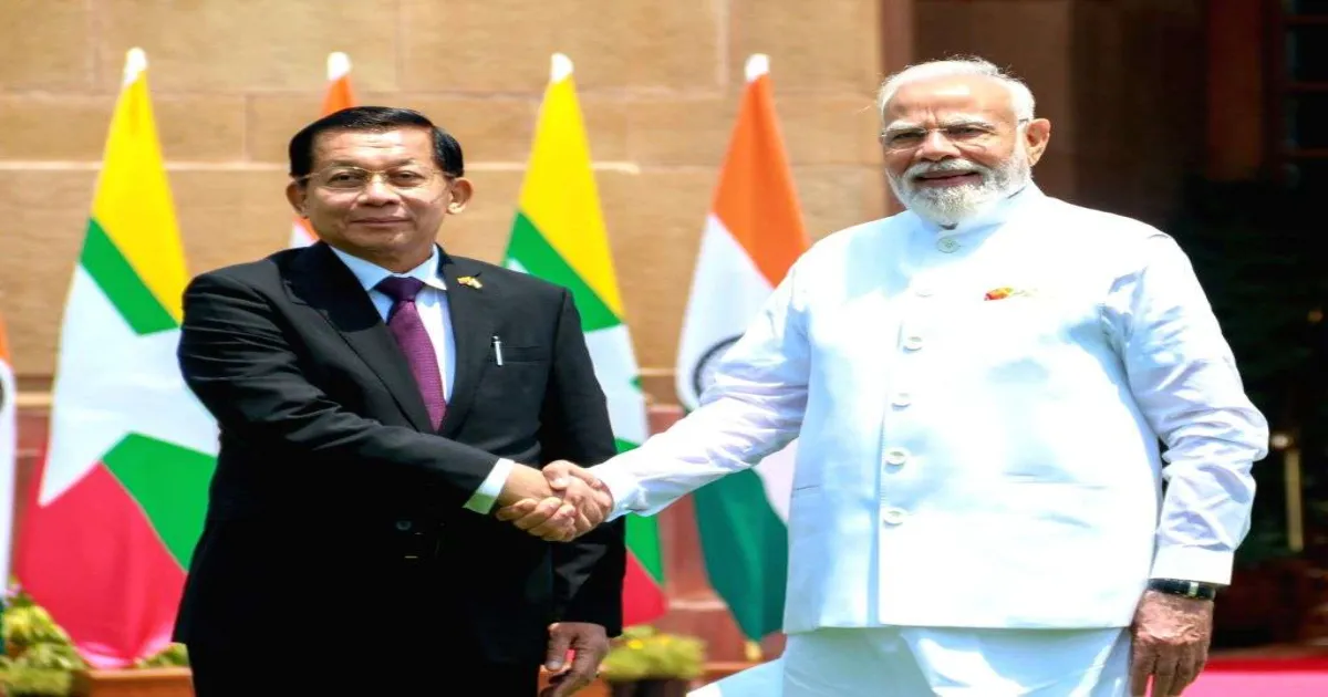 PM Modi And Myanmar President Hold Bilateral Talks At Hyderabad House In New Delhi